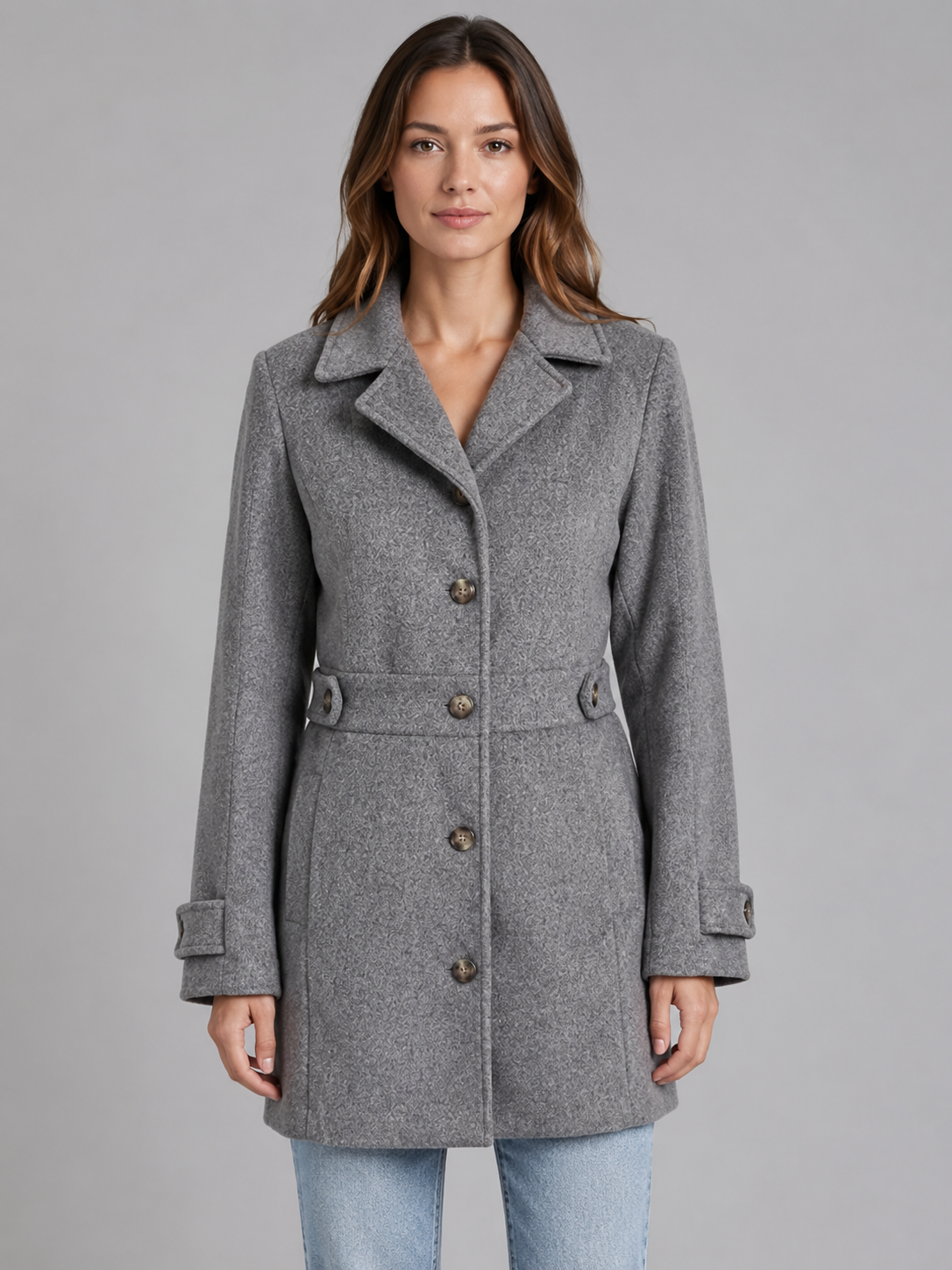 Philomène | Manteau Tailleur Long Boutonné