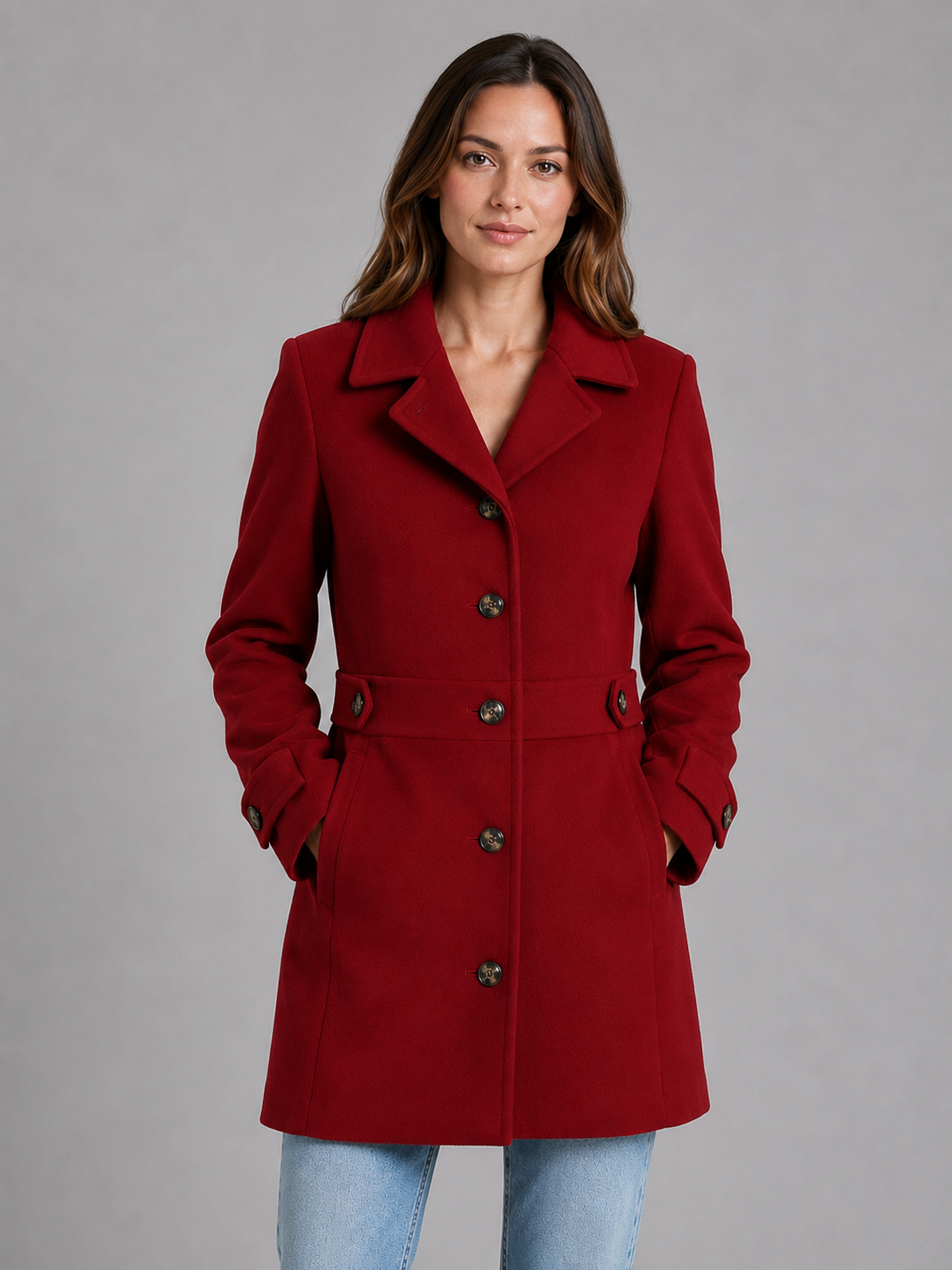 Philomène | Manteau Tailleur Long Boutonné