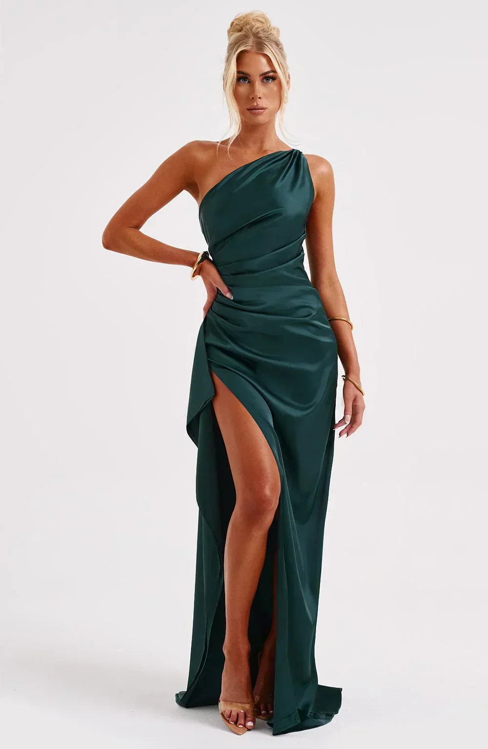 Salomé | Robe Maxi Asymétrique Une Épaule Femme