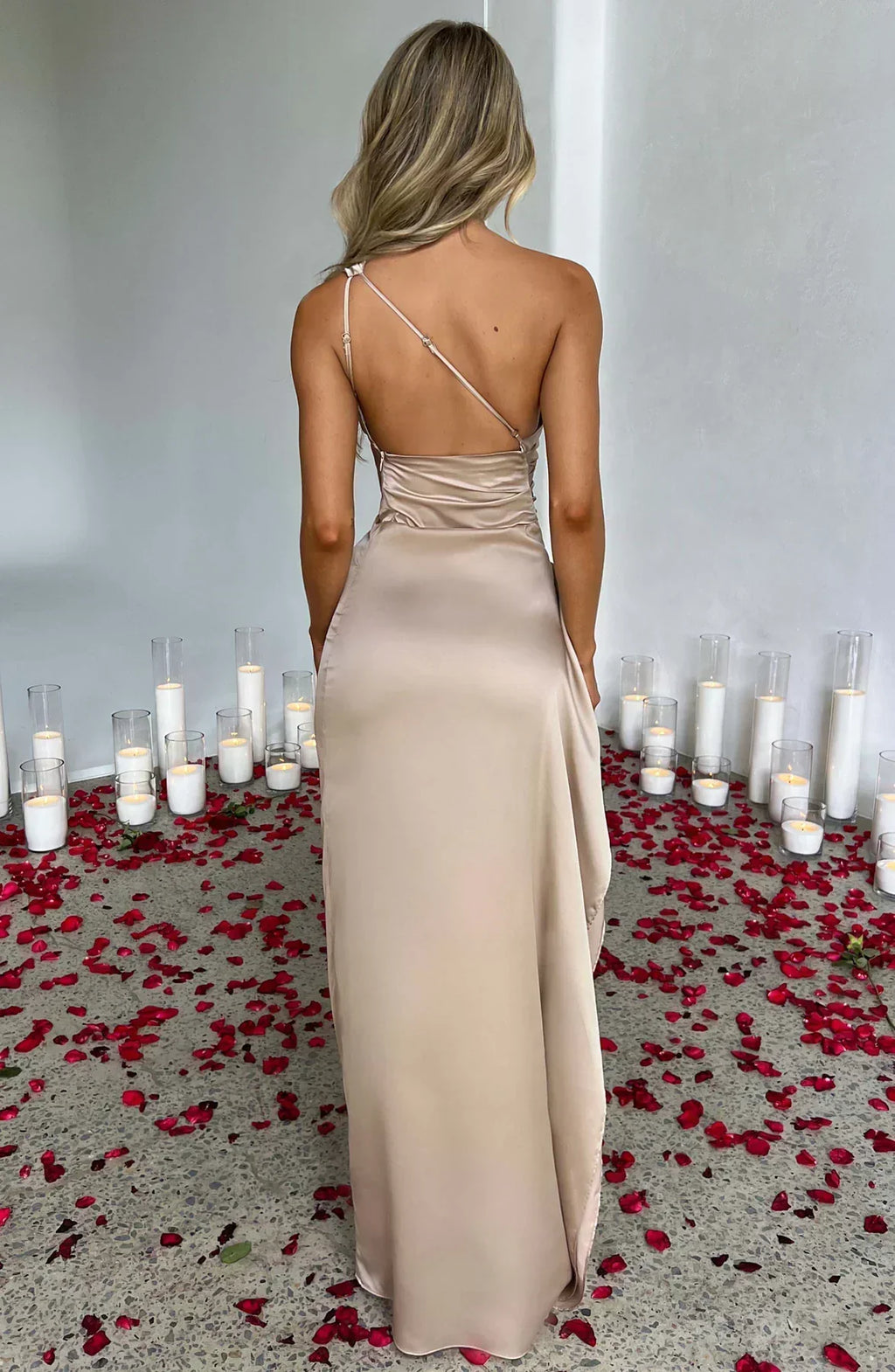 Salomé | Robe Maxi Asymétrique Une Épaule Femme