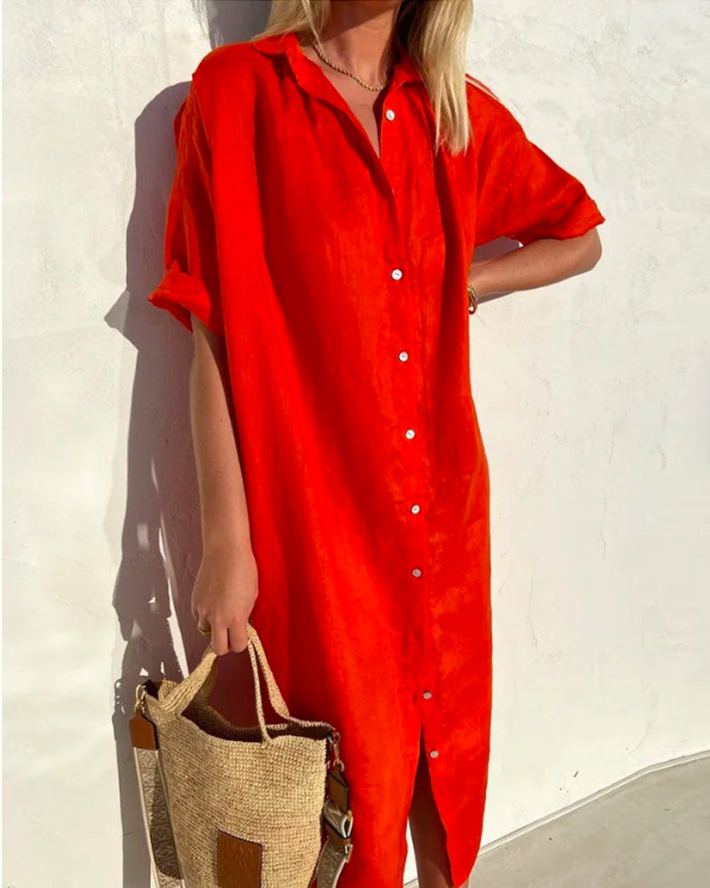 Clarisse | Robe Maxi Boutonnée