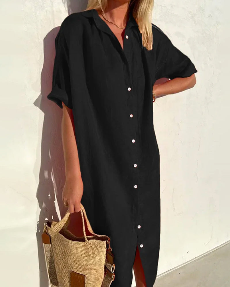 Clarisse | Robe Maxi Boutonnée