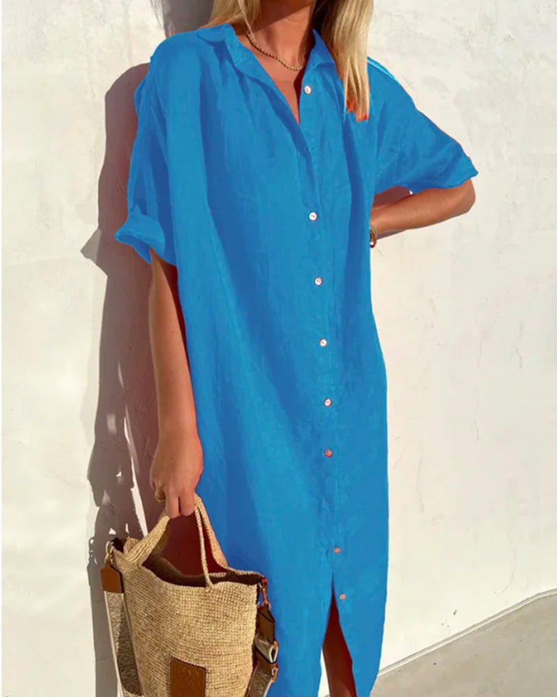 Clarisse | Robe Maxi Boutonnée