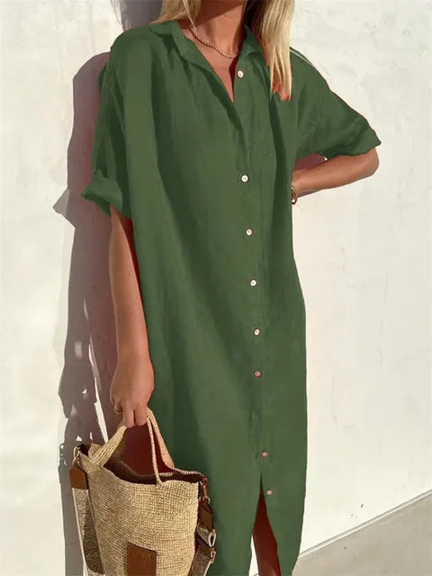 Clarisse | Robe Maxi Boutonnée