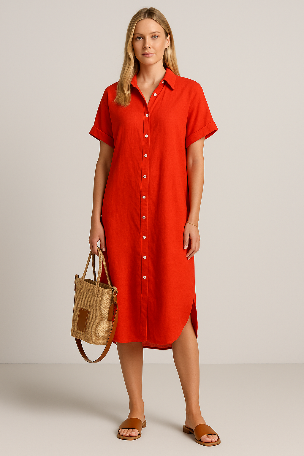 Clarisse | Robe Maxi Boutonnée