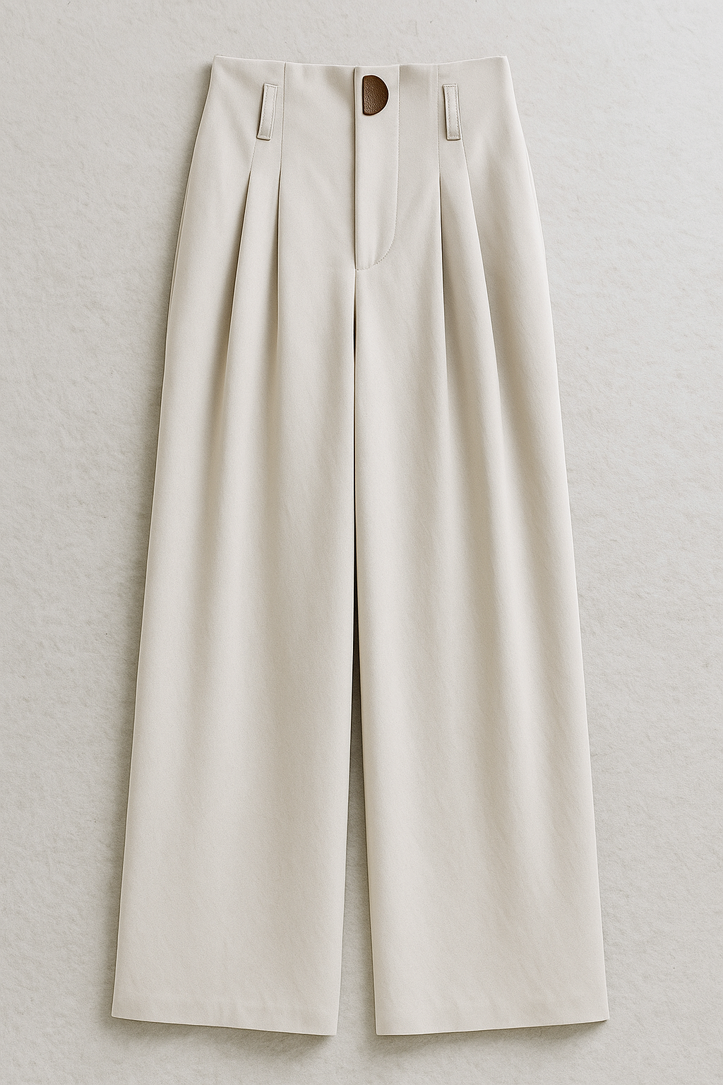Colombe | Pantalon Large Taille Haute Plissé