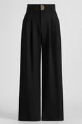 Colombe | Pantalon Large Taille Haute Plissé