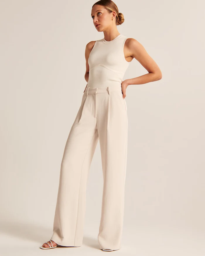Quitterie | Pantalon Large Tailleur Femme