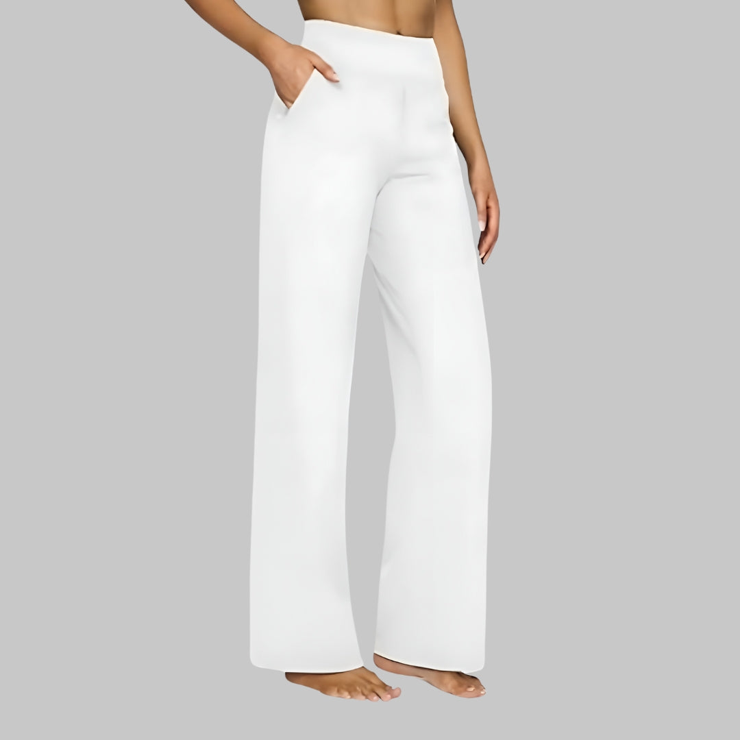 Noémi | Pantalon Droit Taille Haute Femme