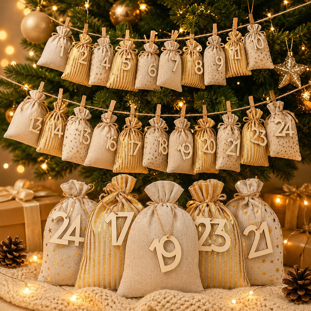 Sachets de calendrier de l'Avent à remplir 2026