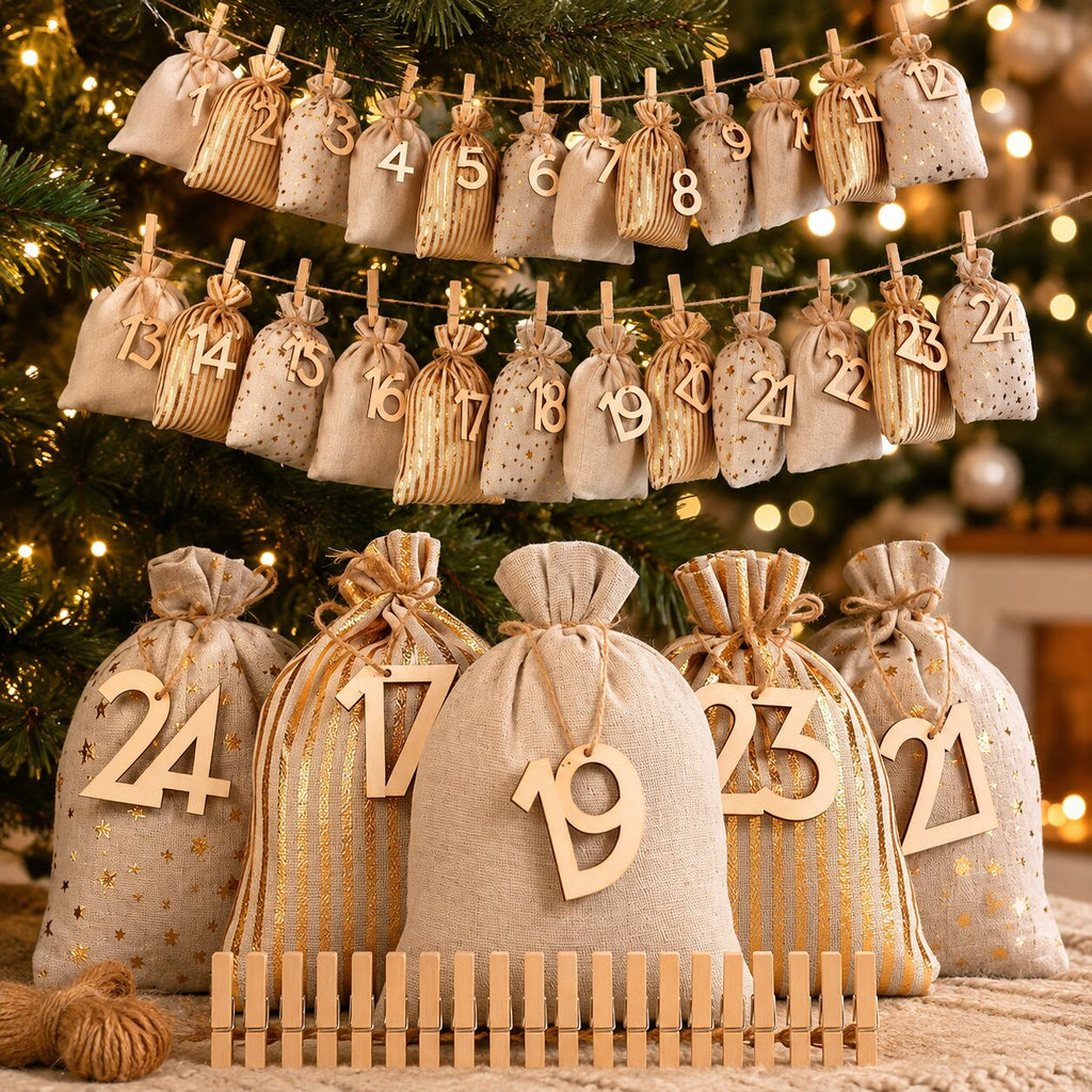 Sachets de calendrier de l'Avent à remplir 2026