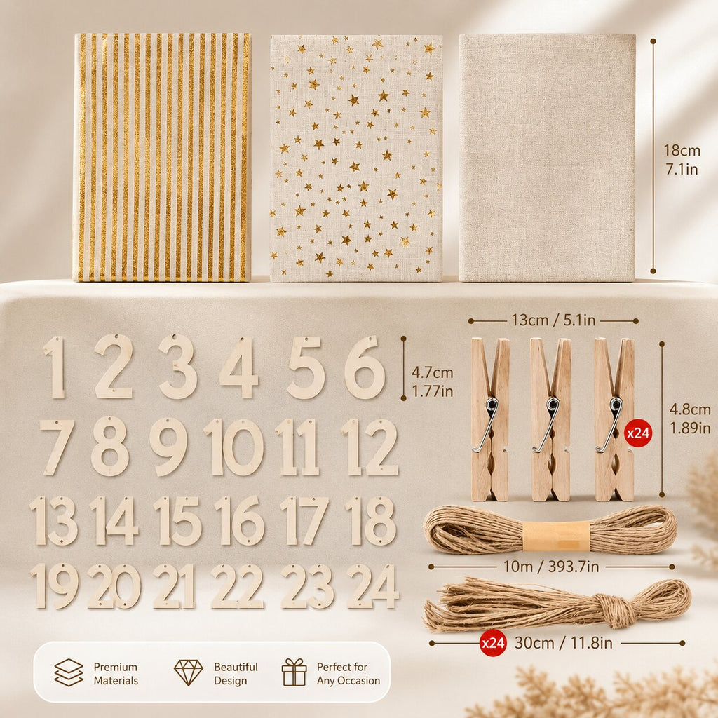 Sachets de calendrier de l'Avent à remplir 2026