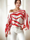 Bénédicte | Blouse Asymétrique Manches Bouffantes