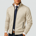 Pierrick | Gilet Zippé Tricot Col Montant