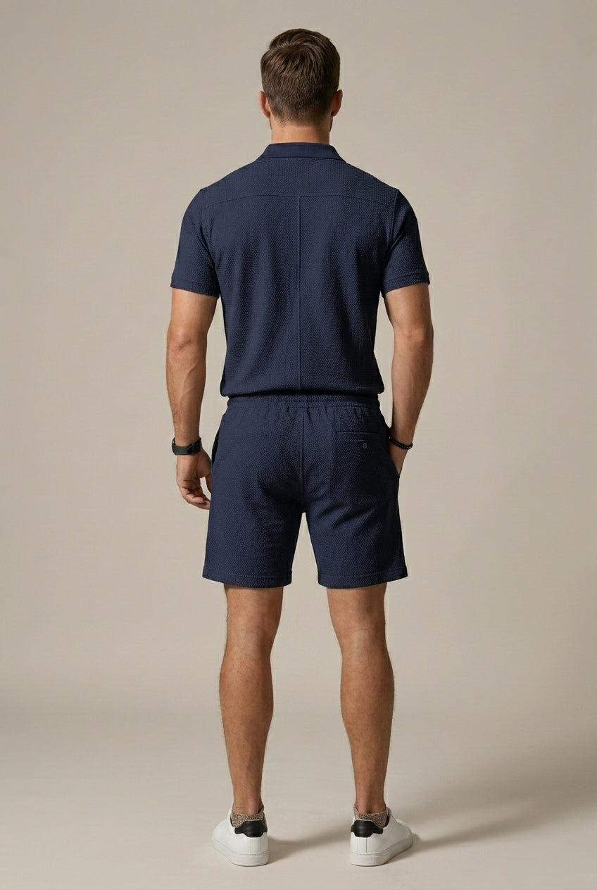 Achille | Ensemble Polo Texturé Short