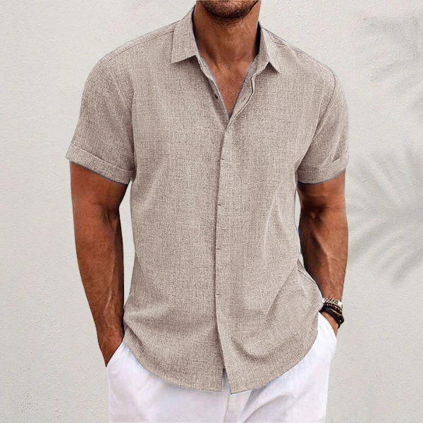 Eustache | Chemise Lin Manches Courtes Style