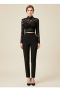 Capucine | Blouse Dentelle Col Montant Femme