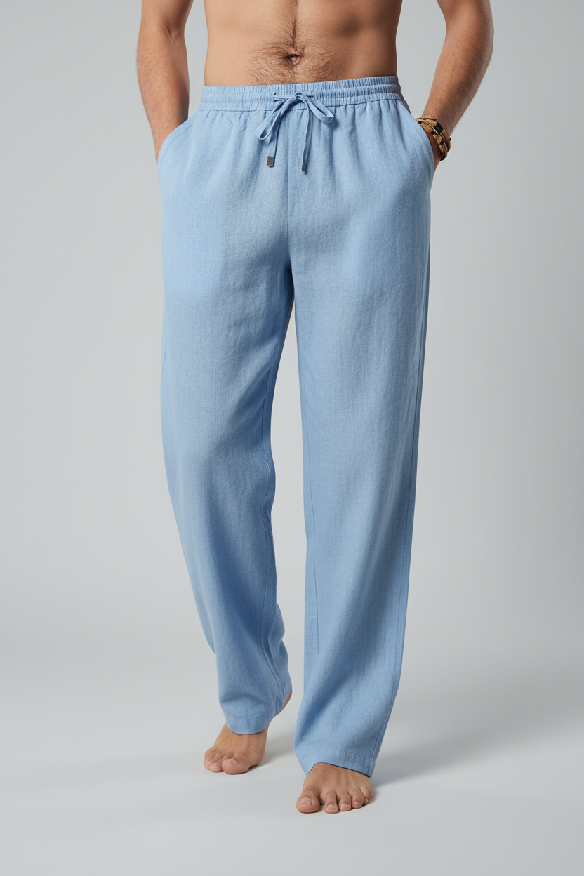 Wilfried | Pantalon Lin Jambe Large