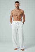 Wilfried | Pantalon Lin Jambe Large