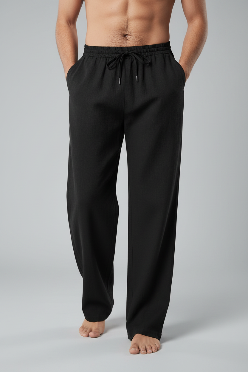 Wilfried | Pantalon Lin Jambe Large