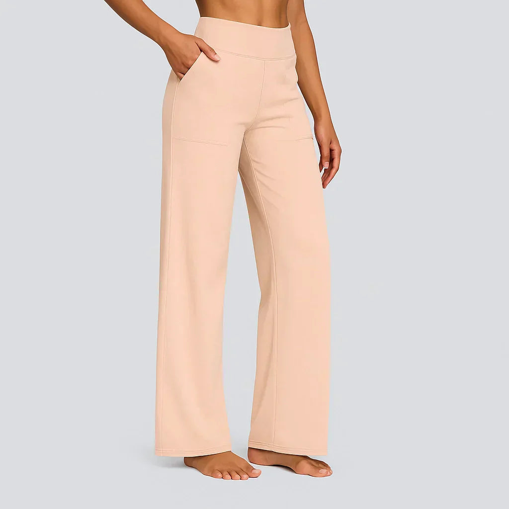 Noémi | Pantalon Droit Taille Haute Femme