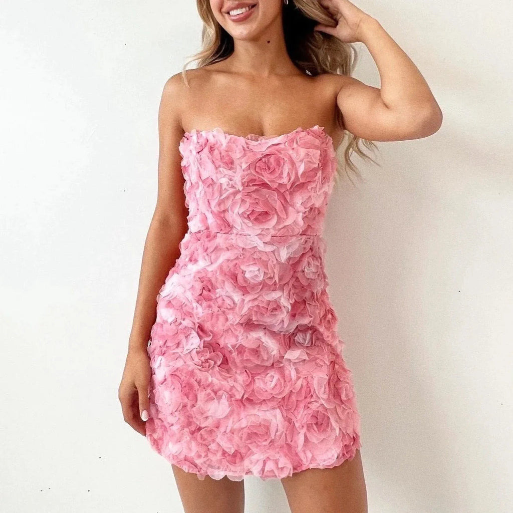 Océane | Robe Maxi Bustier Fleurie Femme