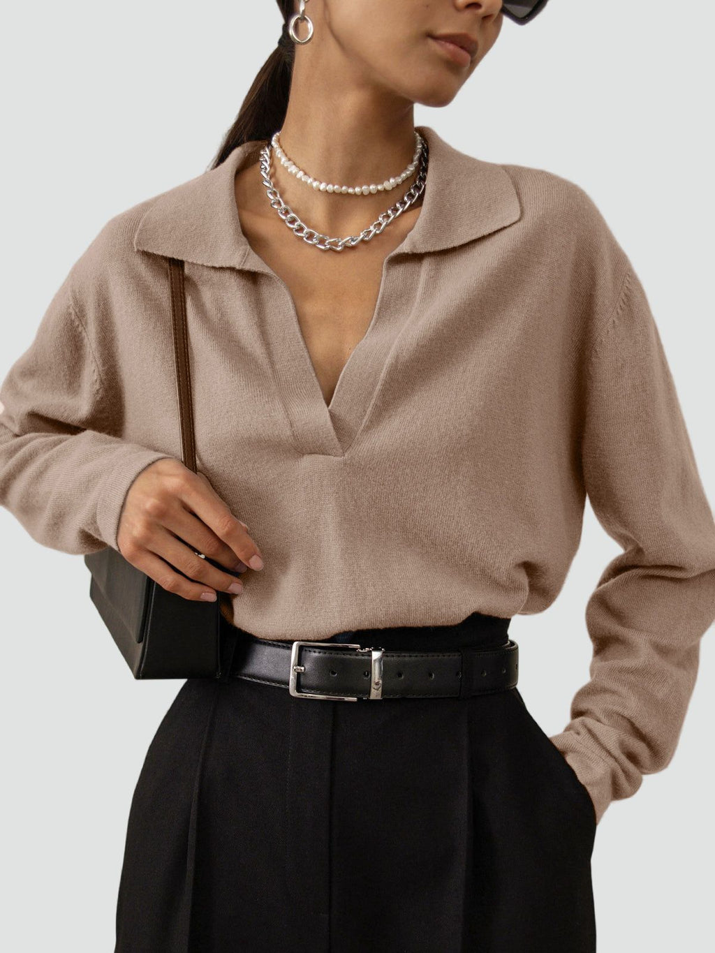 Juliette | Pull en Maille Col V Femme