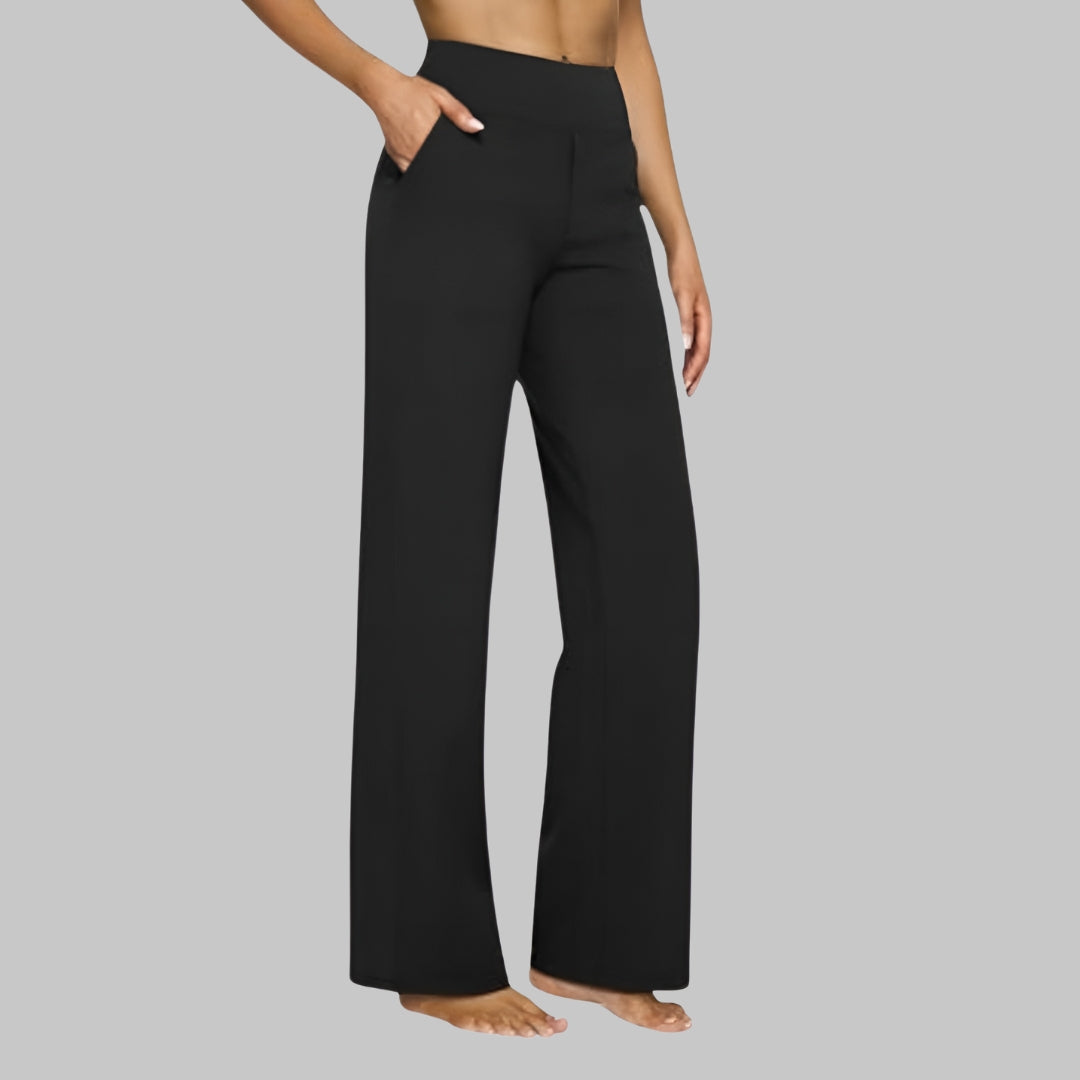 Noémi | Pantalon Droit Taille Haute Femme