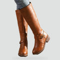 Mathilda | Bottes Simili Cuir Zip et Boucles