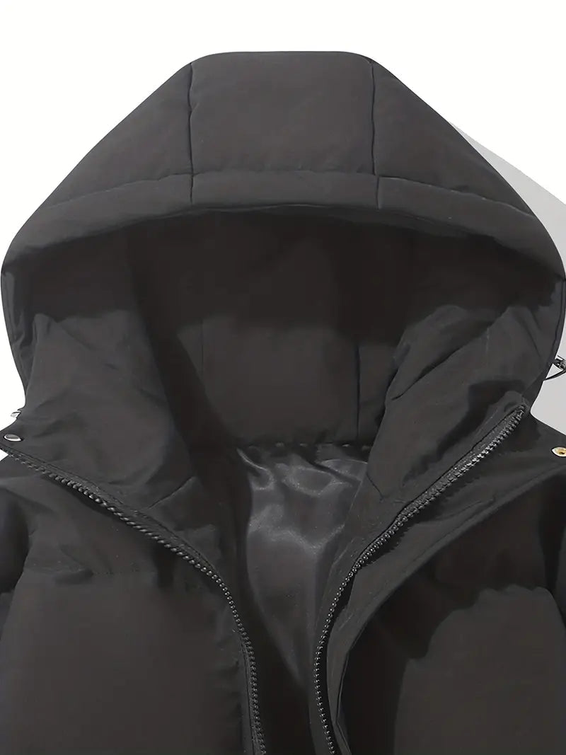 Isadora | Manteau d'Hiver Cintré Capuche Doublée