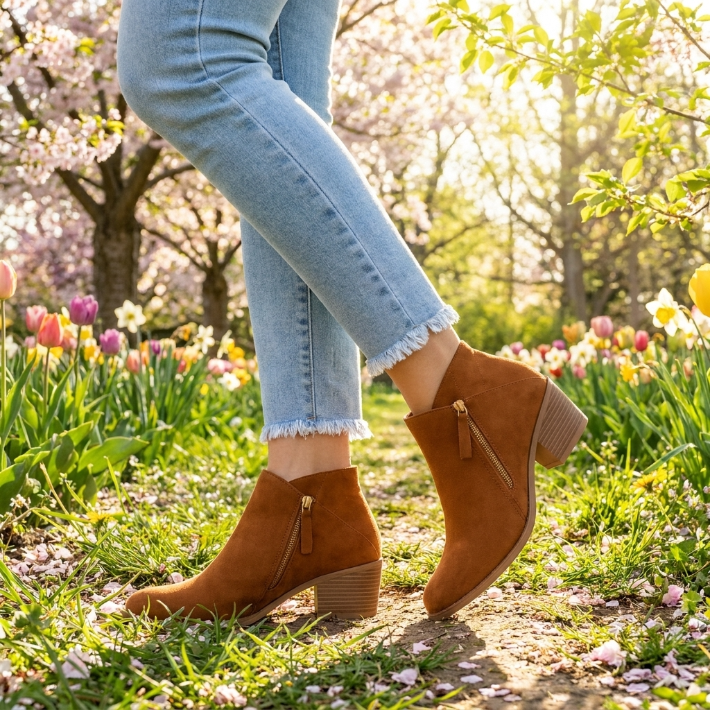 Jordane | Bottines Bout Pointu Talon Bloc