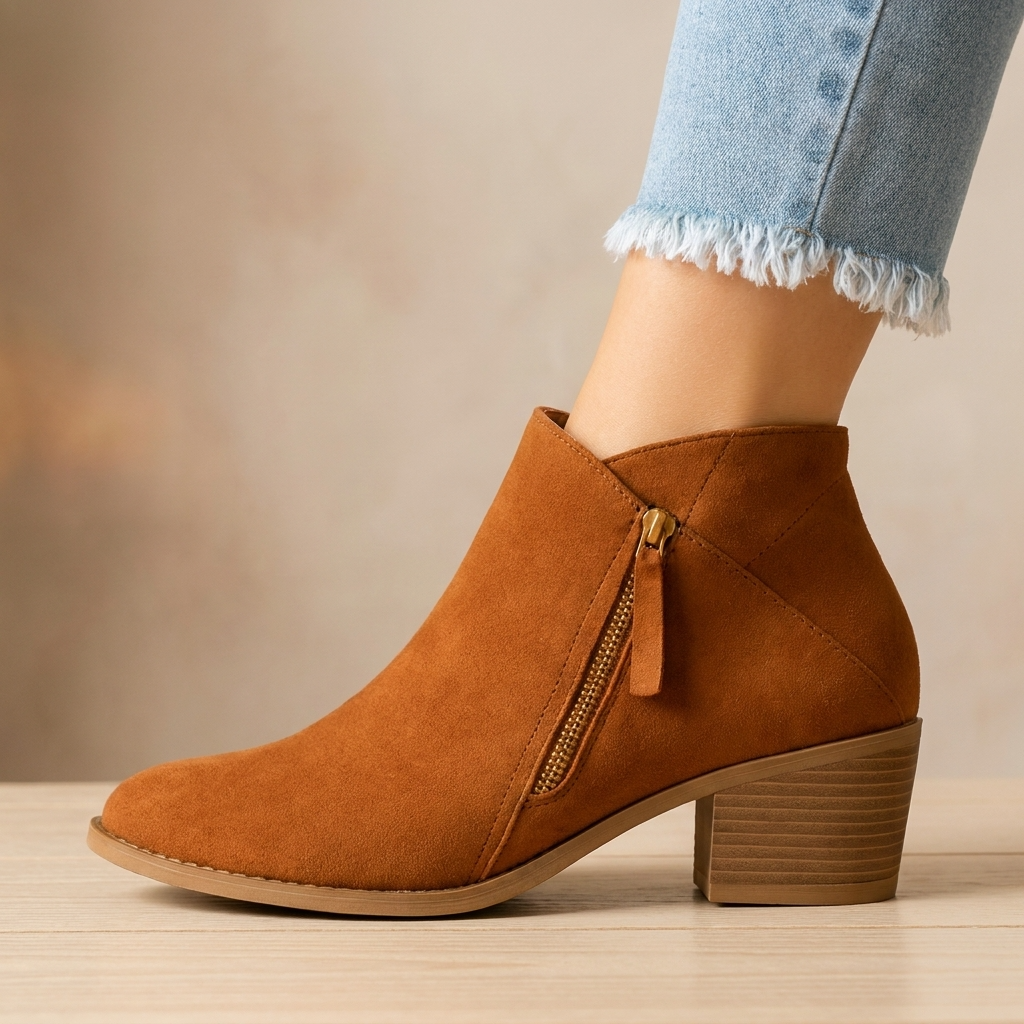 Jordane | Bottines Bout Pointu Talon Bloc