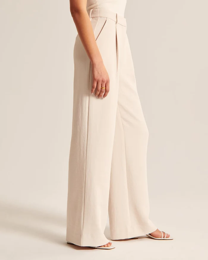 Quitterie | Pantalon Large Tailleur Femme