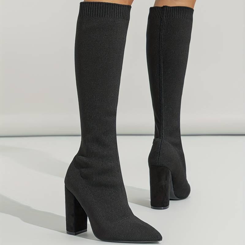 Jacinta | Bottes Chaussettes Hautes Bout Pointu