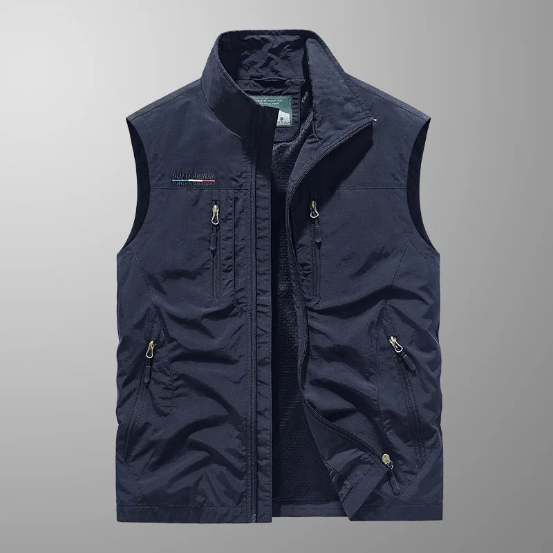 Hervé | Gilet Sans Manches Col Montant