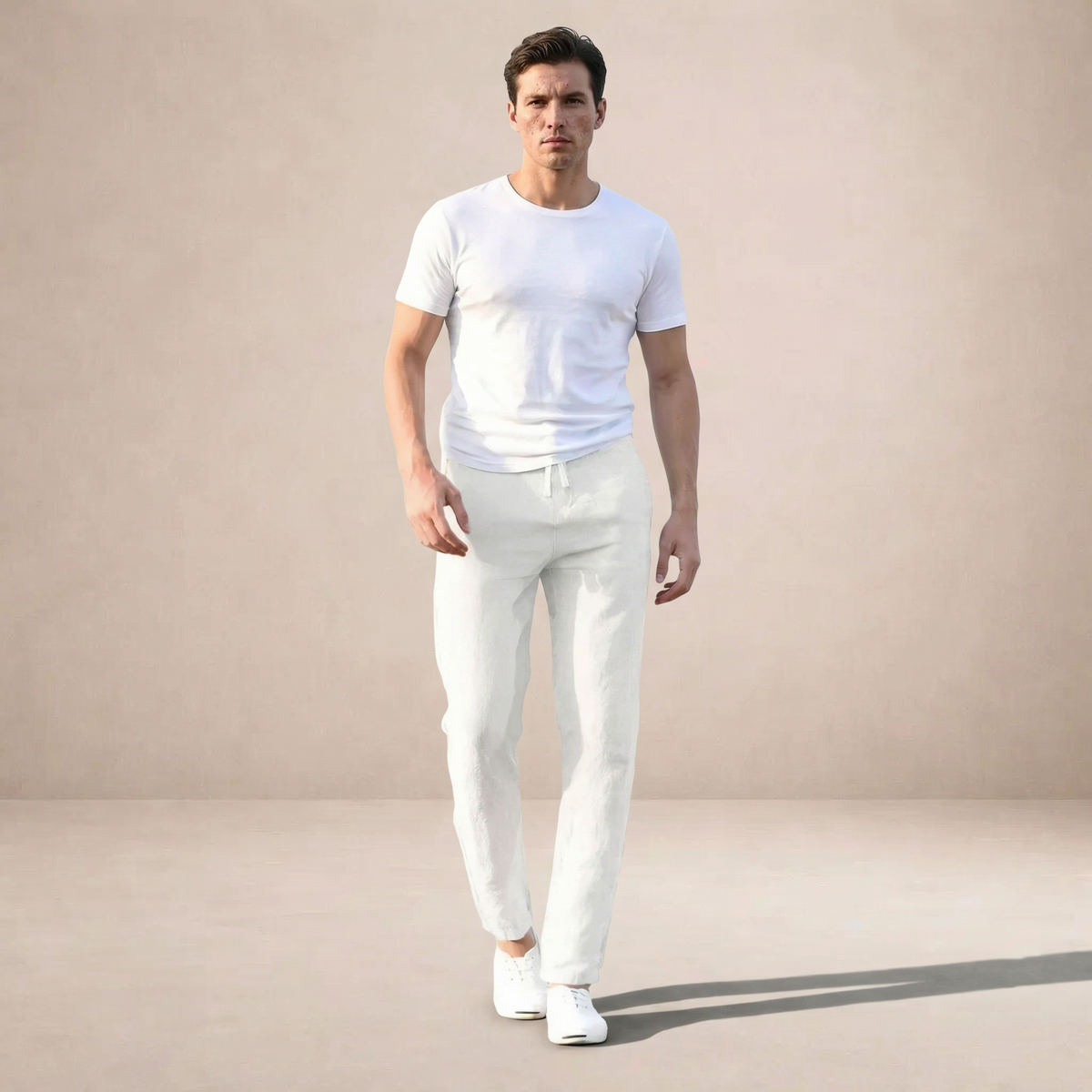 Alban | Pantalon Lin Coupe Droite