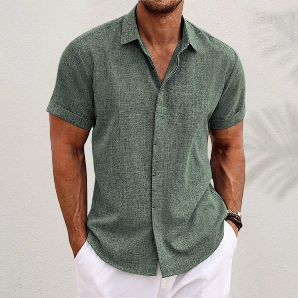 Samuel | Chemise Lin Manches Courtes