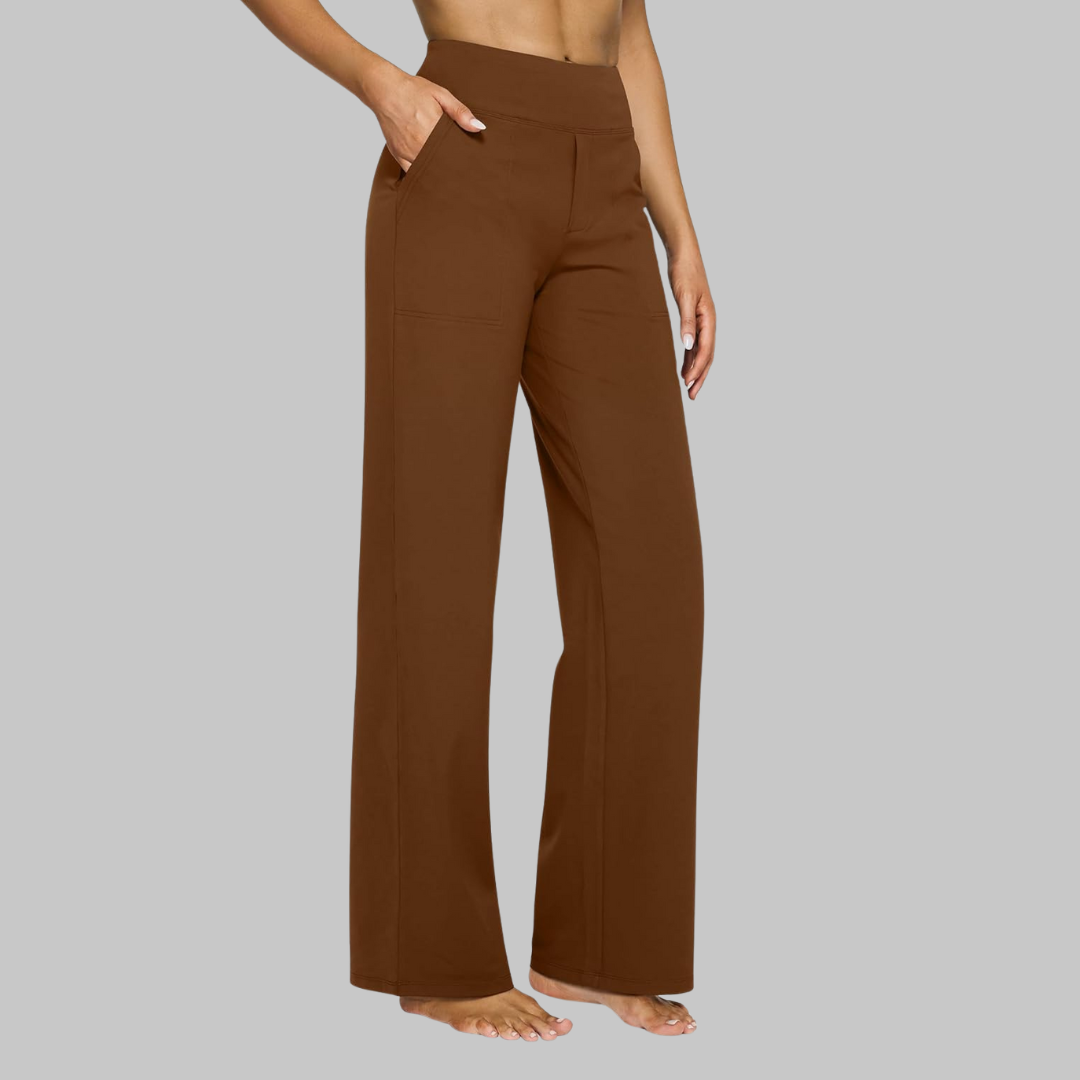 Noémi | Pantalon Droit Taille Haute Femme