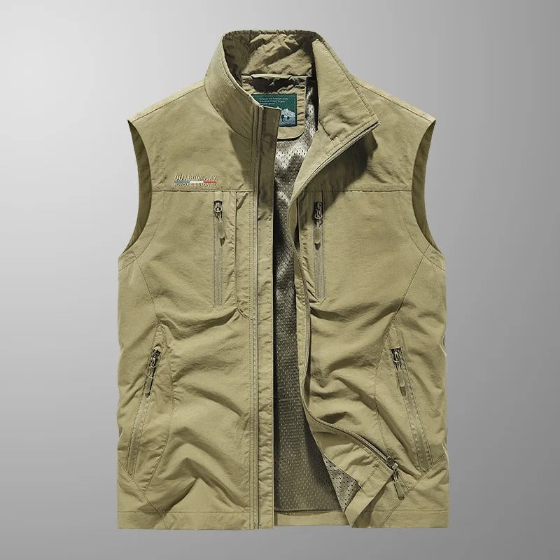 Hervé | Gilet Sans Manches Col Montant