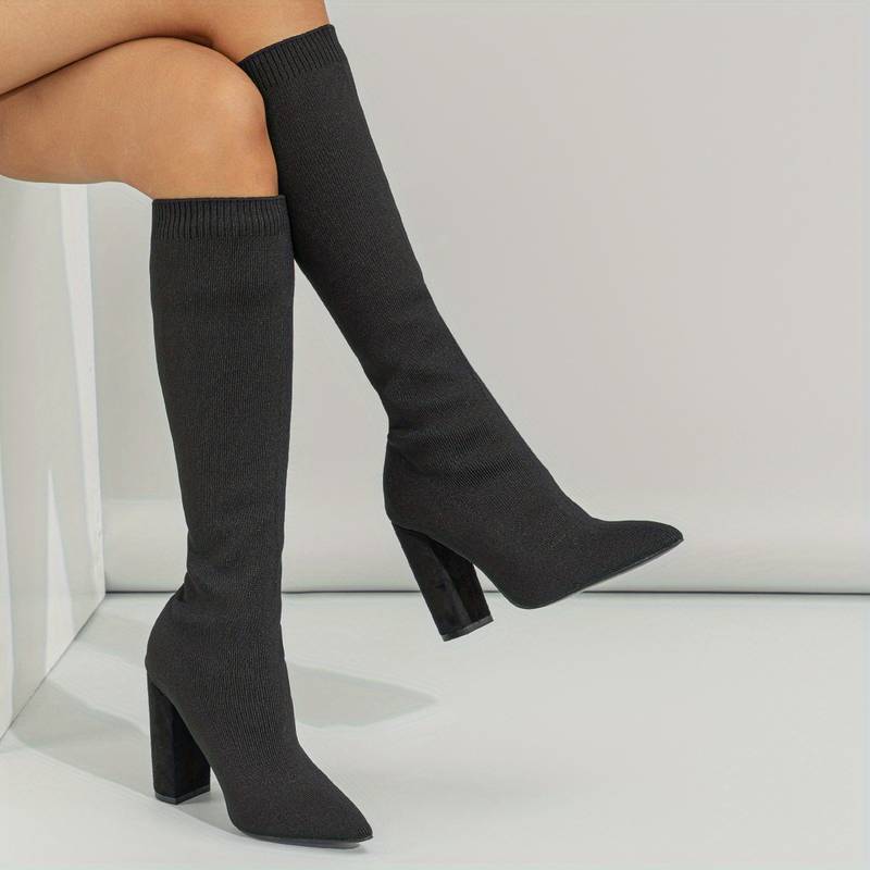 Jacinta | Bottes Chaussettes Hautes Bout Pointu
