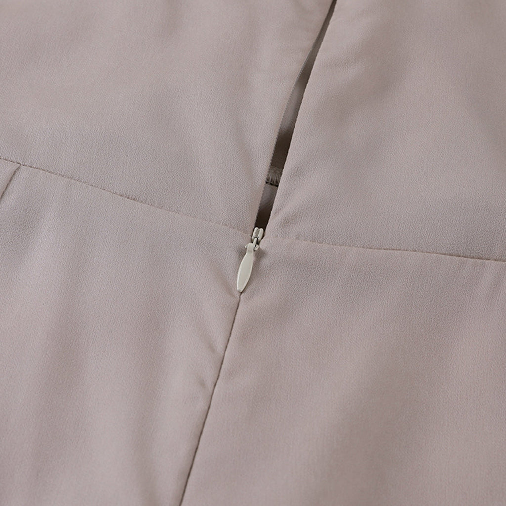 Julie | Robe Longue Satinée Col V
