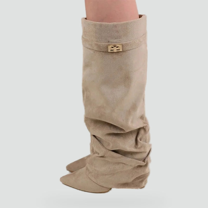 Calliope | Bottes Slouch Aspect Suédine