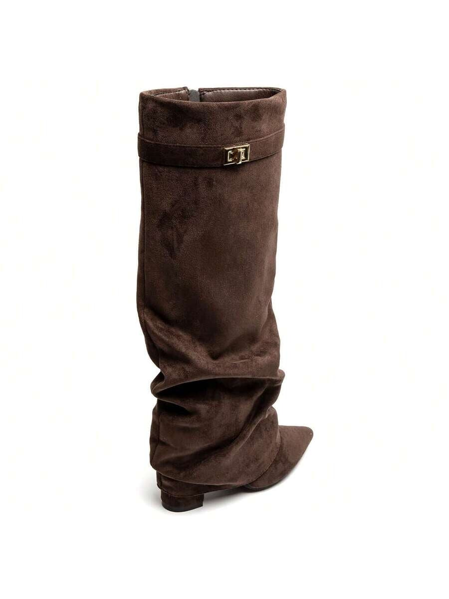 Calliope | Bottes Slouch Aspect Suédine