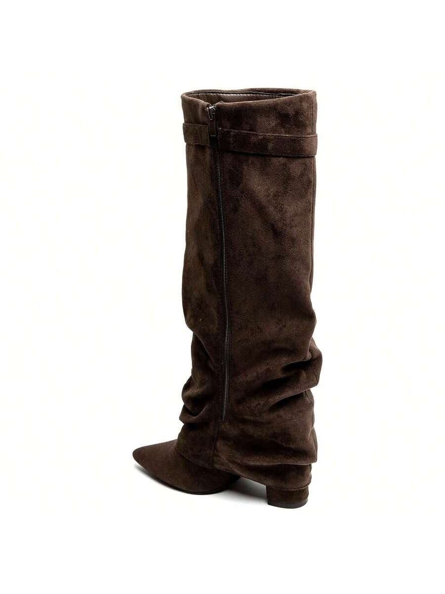 Calliope | Bottes Slouch Aspect Suédine