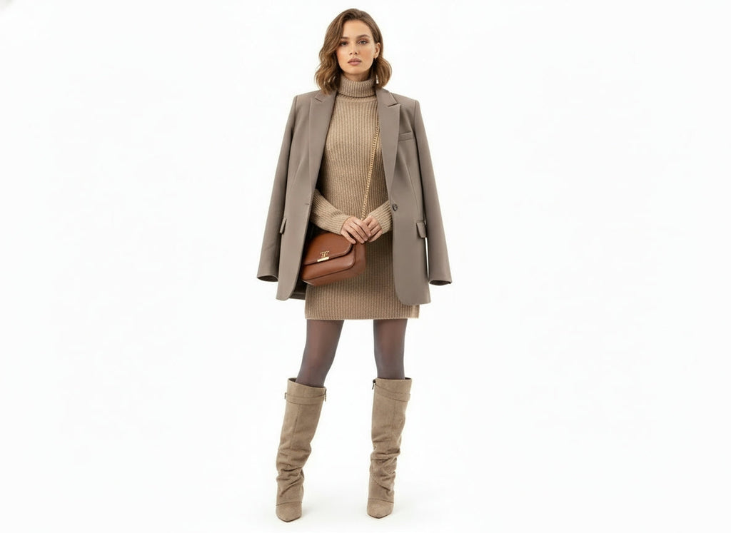 Calliope | Bottes Slouch Aspect Suédine