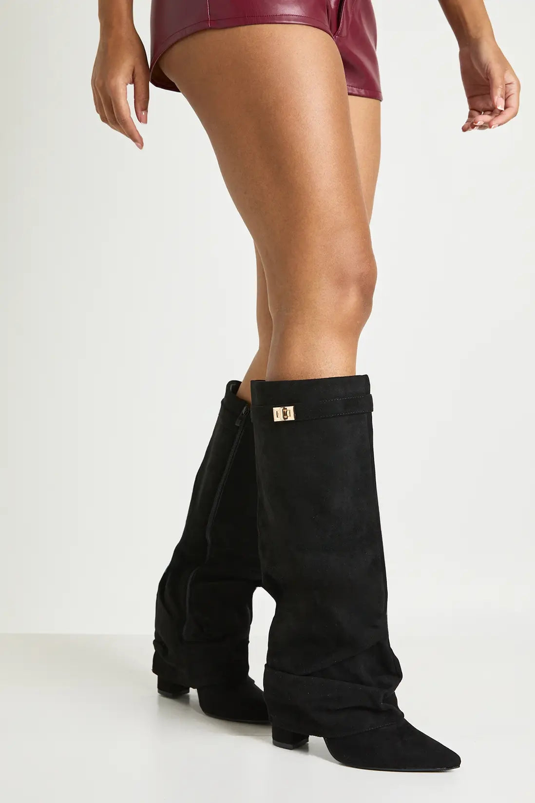 Calliope | Bottes Slouch Aspect Suédine