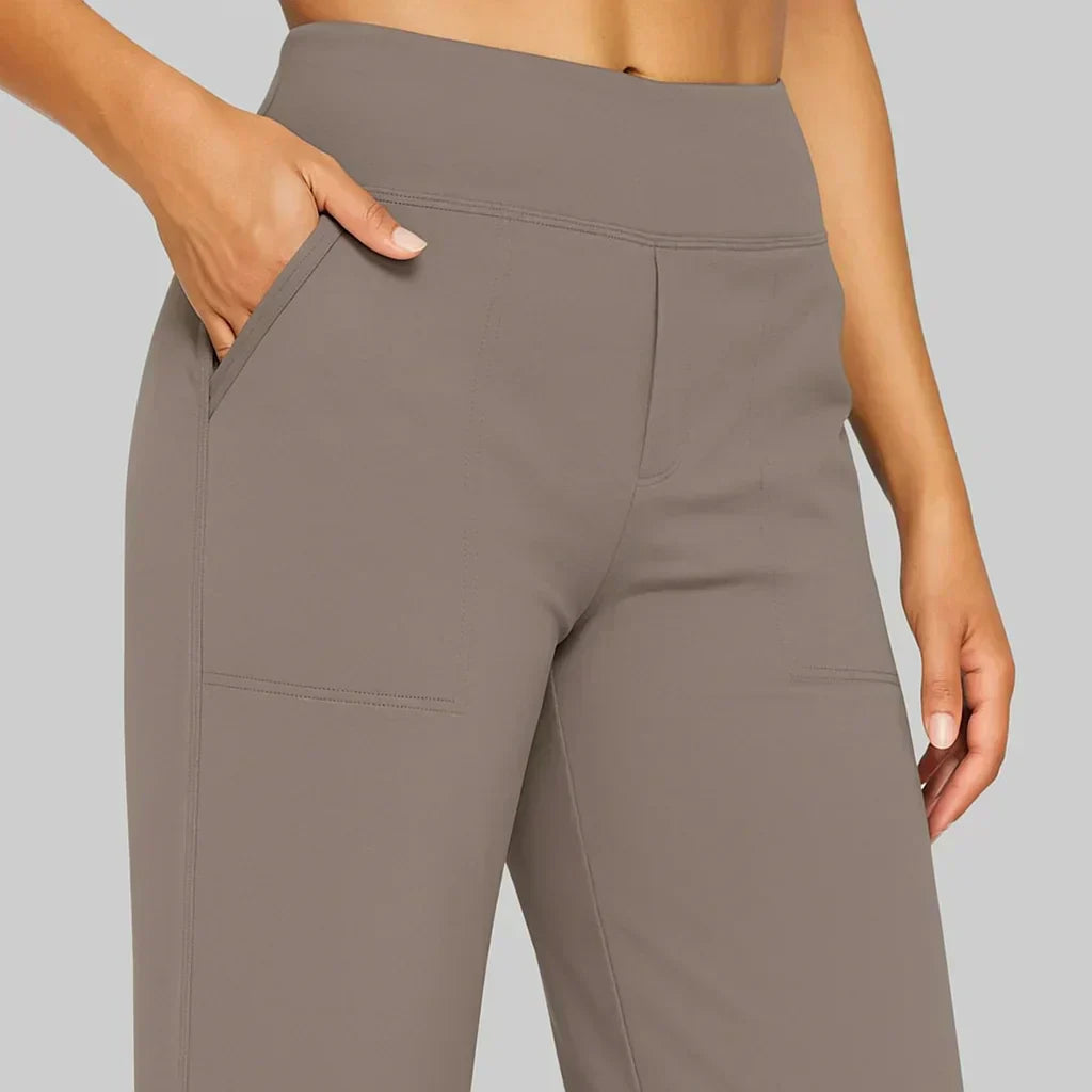 Noémi | Pantalon Droit Taille Haute Femme