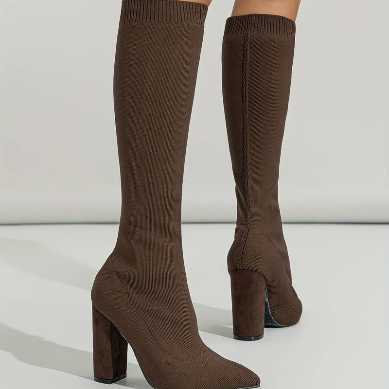 Jacinta | Bottes Chaussettes Hautes Bout Pointu