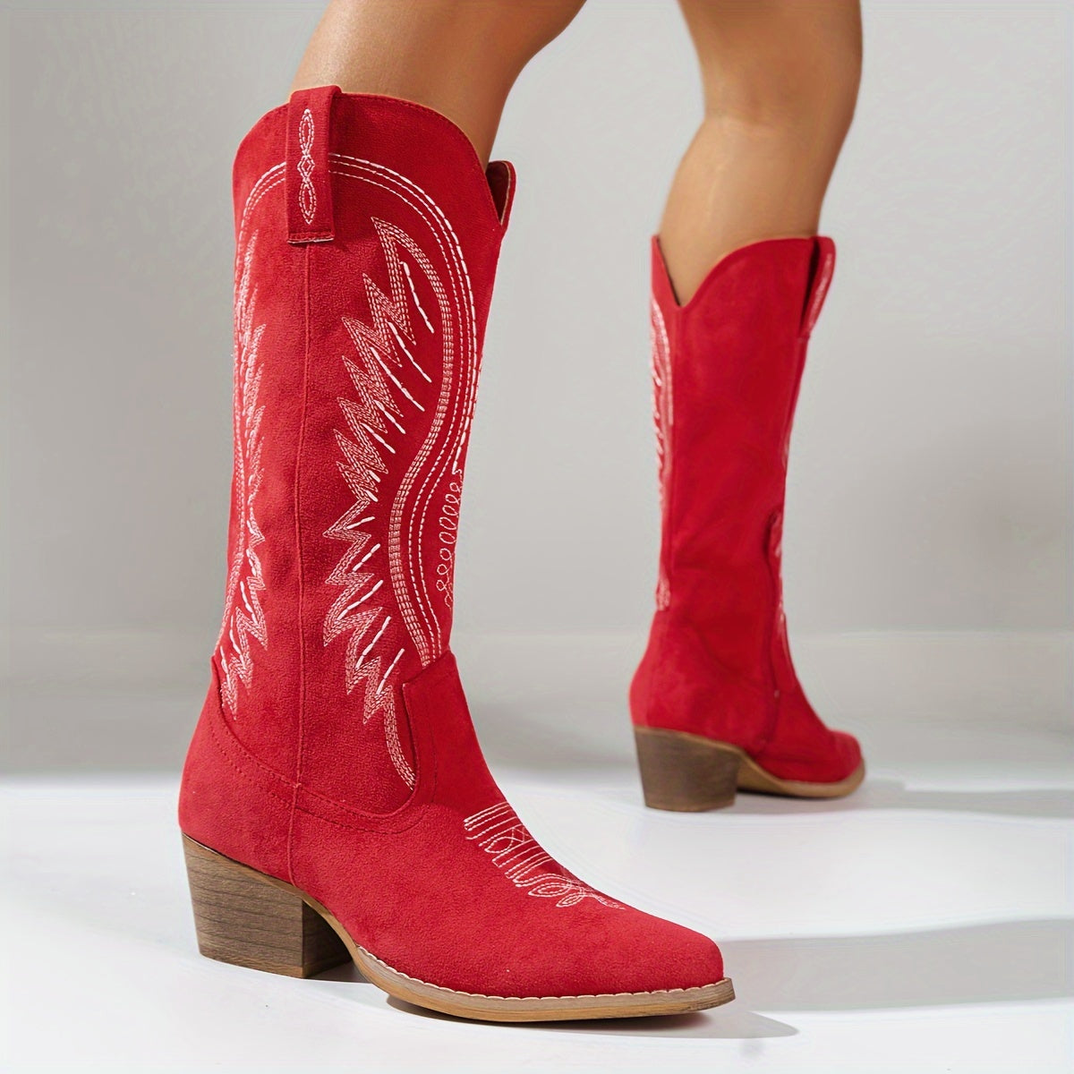 Olivia | Bottes Western Hautes Brodées
