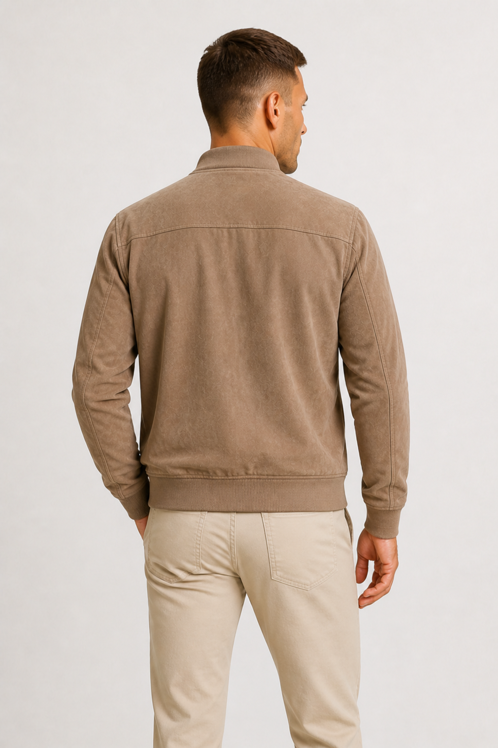 Hector | Blouson Bomber Slim Aspect Suédine